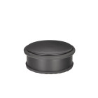 Brīvi stāvošs zems durvju atduris, matēti melns, 103 mm x 45 mm