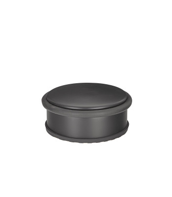Brīvi stāvošs zems durvju atduris, matēti melns, 103 mm x 45 mm