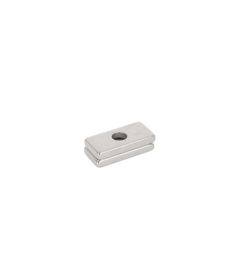 Neodīma plāksnes magnēts ar skrūves atveri 20x10x3mm