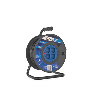 Elektriskais pagarinātājs uz spoles 3x1.5mm2 40m
