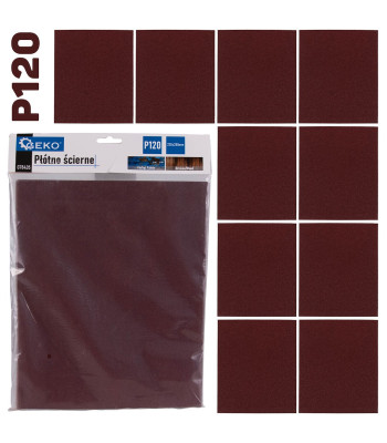 Abrazīvs audums – loksne P120 (10/500) 230 x 280 mm