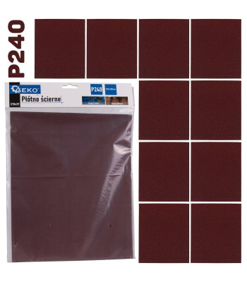 Abrazīvais audums – loksne P240 (10/500) 230x280mm