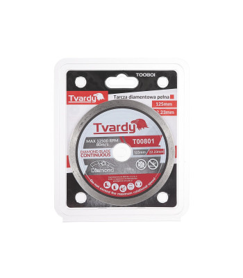 Pilna profila dimanta disks Tvardy PROFI 125x7.5x22.23mm