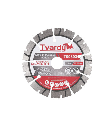 Tvardy segmentēts dimanta griezējdisks PROFI 125x12x22.23mm