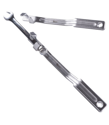 Izliekts pagarinātājs – plakanatslēgu un gredzenatslēgu turētājs 34cm