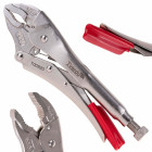 Morsa tipa fiksējošās knaibles ar apaļām spīlēm CrV (6/48) 250mm