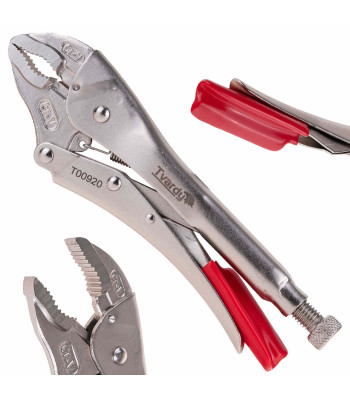Morsa tipa fiksējošās knaibles ar apaļām spīlēm CrV (6/48) 250mm