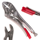Morsa tipa fiksējošās knaibles ar taisnām spīlēm CrV (6/48), 250 mm