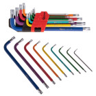 Geko krāsainu Torx atslēgu komplekts no CrV tērauda, 9 gab. (6/48), T10–T50