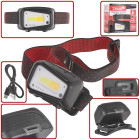 Galvas lukturis ar kustību sensoru LED COB 8W (5W+3W) 1800mAh 520lm IP44 (50/100)