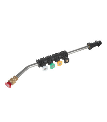 Izliekta augstspiediena lance + 5 sprauslu komplekts 15°