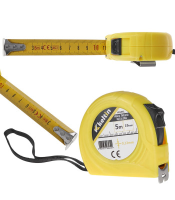 Metāla ruļļmērlente 5m x 19mm x 0,12mm