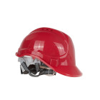 Būvniecības aizsargķivere BHP, sarkana, regulējama, 53–62 cm