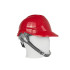 Būvniecības aizsargķivere BHP, sarkana, regulējama, 53–62 cm