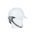 Regulējama būvniecības aizsargķivere BHP, balta, 53-62 cm