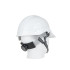 Regulējama būvniecības aizsargķivere BHP, balta, 53-62 cm