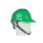 Būvniecības aizsargķivere BHP, zaļa, regulējama, 53–62 cm