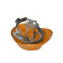 Būvniecības aizsargķivere BHP, oranža, 53–62 cm