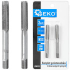 Rokas smalkās vītnes vītņgriežu komplekts HSS DIN 2181, 2 gab., M8 x 1,0 mm