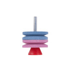 Dubultais zāles pļāvēja nažu asinātājs urbjmašīnai/skrūvgriezim 2x53mm HEX
