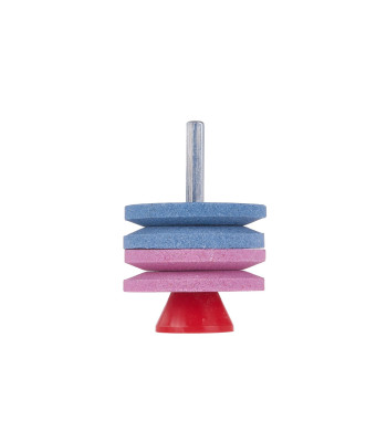 Dubultais zāles pļāvēja nažu asinātājs urbjmašīnai/skrūvgriezim 2x53mm HEX