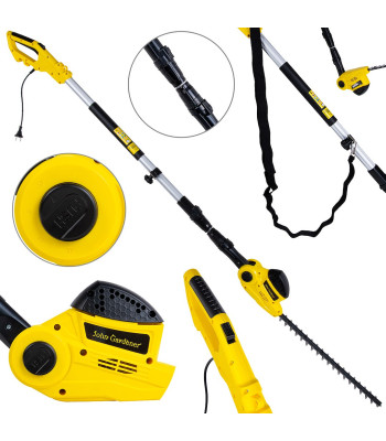 Elektriskās dzīvžoga šķēres ar teleskopisku kātu John Gardener 51 cm