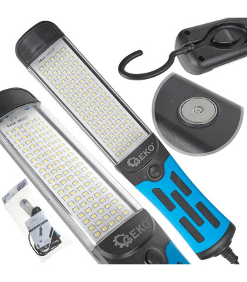 Darbnīcas LED lampa ar magnētu un āķi, 230V 15W 5m