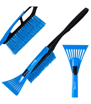 Birste ar skrāpi automašīnas sniega tīrīšanai 52cm