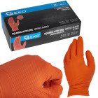Nitrila cimdi oranžā krāsā, 50 gab., SOLID GRIP XXL