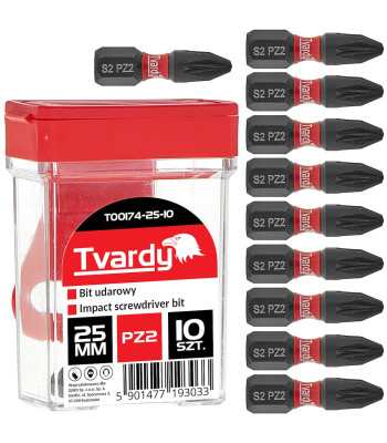 Triecienuzgalis Pozidriv Tvardy, iepakojums (10/100/1200) PZ2 25mm S2