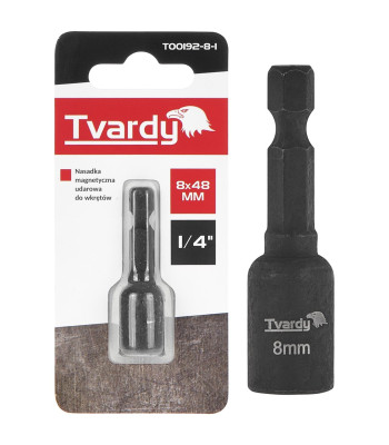 Triecienizturīgs magnētiskais uzgalis skrūvēm Tvardy 8mm x 48mm 1/4