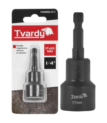 Magnētiskā triecienuzmava skrūvēm Tvardy 17mm x 65mm 1/4