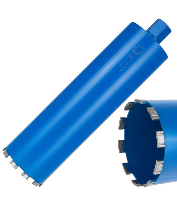 Dimanta kroņurbis urbjmašīnai sausai un slapjai urbšanai 122x10x450mm 10T 1.1/4