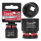 Triecienuzgalis, īsais, Tvardy, CR-MO, 1/2" sešstūra, 23mm (10/100)