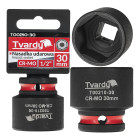 Īsā Tvardy CR-MO sešstūra triecienuzmava 1/2" 30mm (10/40)