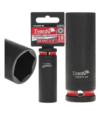 Garais sešstūra triecienuzgalis CR-MO (6/72) 1/2
