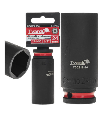 Garais Tvardy triecienuzgalis ar 6 malām, CR-MO (6/36), 1/2″, 24mm