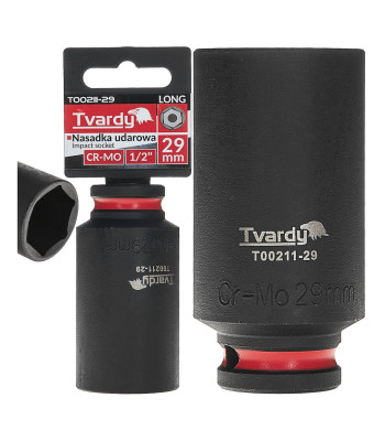 Gara 6-stūra triecienuzmava Tvardy, CR-MO, 1/2″, 29mm (6/36)
