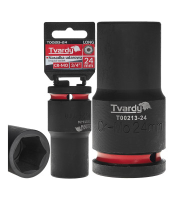 Garā triecienuzmava, 6-stūru, CR-MO (1/20) 3/4
