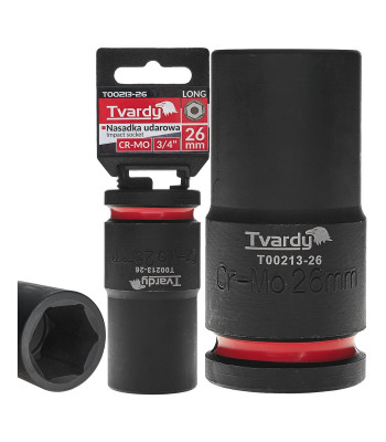 Garais sešstūra triecienuzgalis Tvardy CR-MO (1/20) 3/4