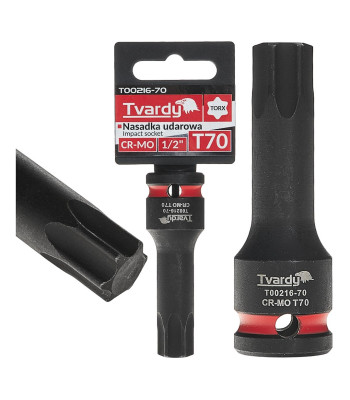 Triecienuzmava TORX CR-MO, T70, 1/2″ (10/100)