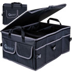 Organizators automašīnas bagāžniekam ar nodalījumiem un vāku Geko 55 × 40 × 26 cm