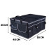 Organizators automašīnas bagāžniekam ar nodalījumiem un vāku Geko 55 × 40 × 26 cm