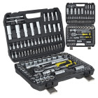 Uzgaļu atslēgu komplekts 108 elementi CRV 1/4" un 1/2"