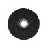 Abrazīvais šķiedras disks metālam, melns, 125 x 22,2mm(5/100)