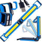 Salokāma LED COB darbnīcas lampa ar magnētiem 10W 4000mAh 1000lm