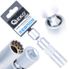 Plānsienu aizdedzes sveču galviņa ar kardāna savienojumu 3/8" CrV, 16 mm