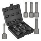 Izskrūvētāju komplekts tapām, SNCM+V, 5 elementi, 1/2", 8–16 mm