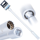 Plānsienu šarnīratslēga aizdedzes svecēm 14 mm 3/8" CrV