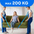 Transportēšanas siksnu komplekts ar plecu lencēm mēbeļu pārvietošanai 2,9m/270kg/50mm